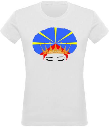 T-shirt Femme Queen Afro Réunion