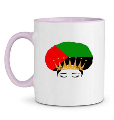 Mug Bicolore Queen Afro Mada