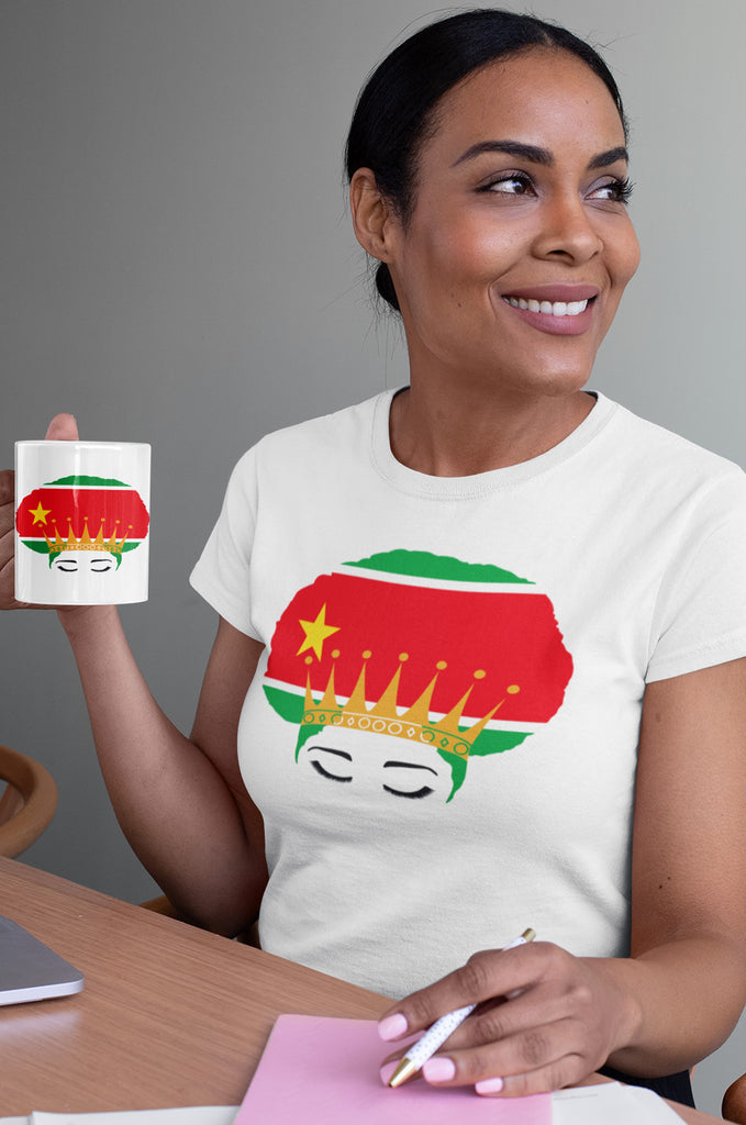 T-shirt + Mug Queen Afro Guadeloupe
