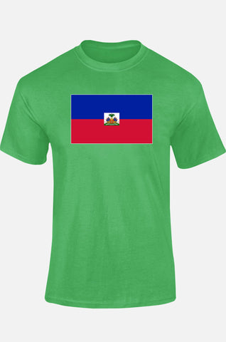 T-shirt Homme- Drapeau Haïti