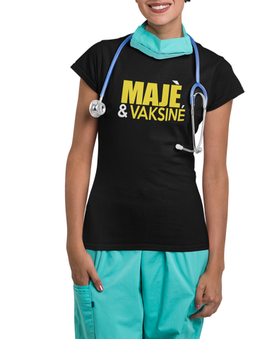Tshirt femme Majè é vaksiné