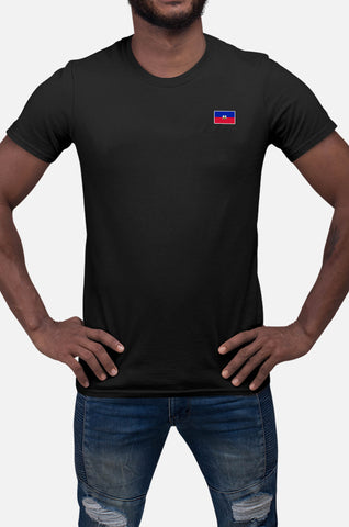 T-shirt Homme- Drapeau Haïti | Coeur
