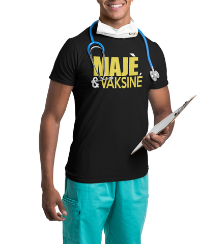 Tshirt homme Majè é vaksiné
