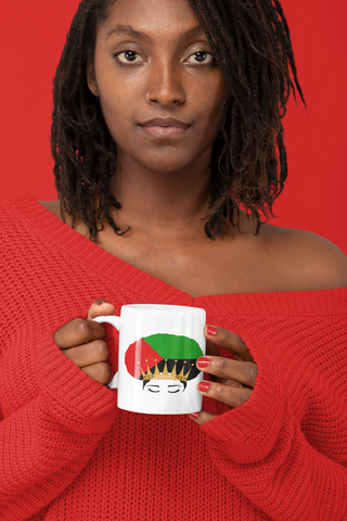 Mug Bicolore Queen Afro Mada