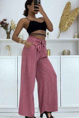 PANTALON PALAZZO | Avec Ceinture et Poches